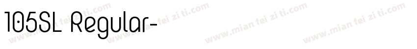 105SL Regular字体转换